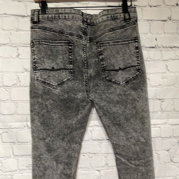 ASOS Black Distressed Acid Washed Jean Waist - Picture 13 of 16